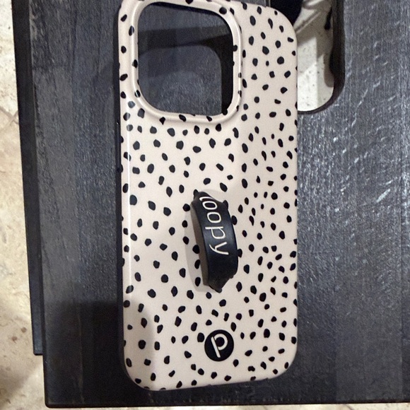 Loopy Case Black and White Polka Dot Phone Case iPhone 15 pro - Picture 1 of 2